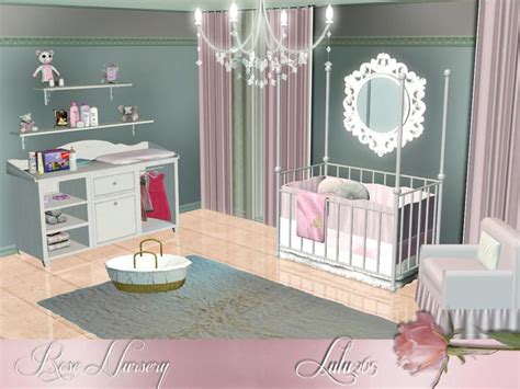 Lulu265s Rose Nursery Sims 4 Bedroom Sims 3 Rooms Rose Nursery