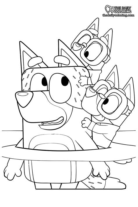 Bluey Coloring Pages The Daily Coloring