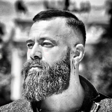 The viking beard style is a bold and brave choice of a beard to have. Viking Beard with Short Haircut | Beard styles, Beard ...