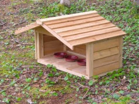 Outdoor Feeding Station With Extended Rooflarge