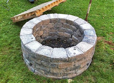 You can use a rubber hammer to tap the bricks into position if necessary. Build Your Own Outdoor Fire Pit - Yates Home Pro