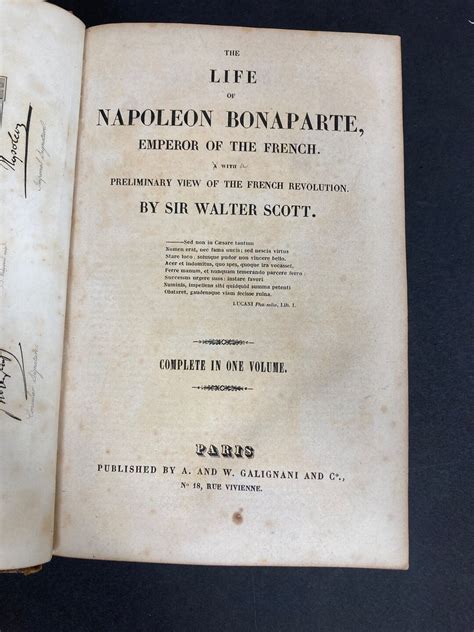 1828 The Life Of Napoleon Bonaparte By Sir Walter Scott Etsy