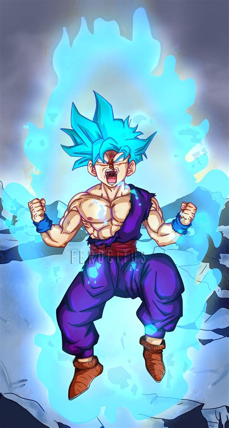 The s.h.figuarts dragon ball toy line seems to be going strong as they keep bringing fans the characters they ask for. super saiyan blue Gohan by ferocitus on DeviantArt