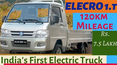 Indias First Electric Truck Elecro 1t Croyance Automoive Youtube