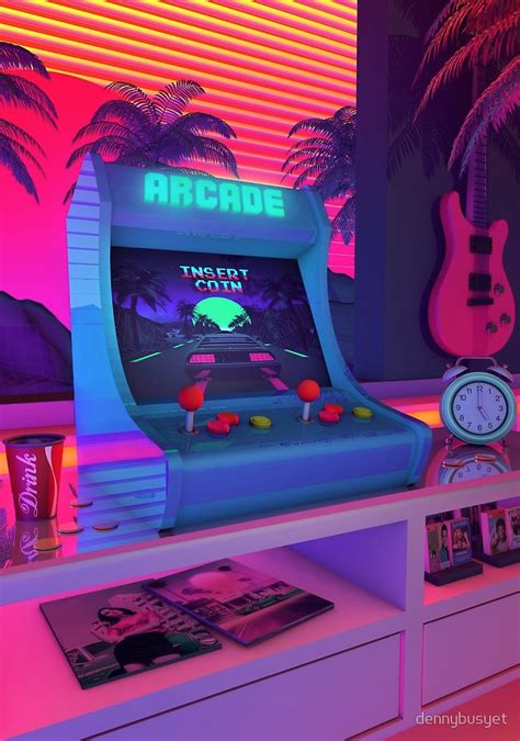Arcade Dreams Photographic Print By Denny Busyet Neon Aesthetic
