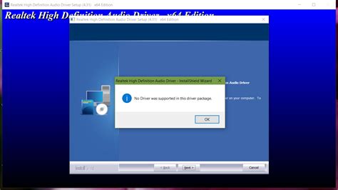 If you has any drivers problem, just download driver detection tool, this professional drivers tool will help you fix the driver problem for windows 10, 8.1, 7, vista and xp. Realtek Driver won't install on Windows 10 anniversary ...