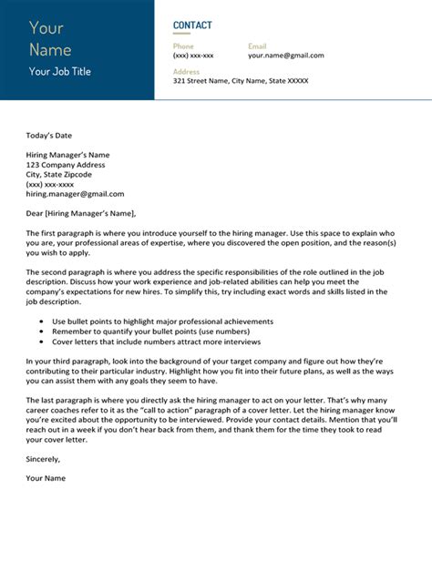Keep reading for 20+ cover letter templates. Free Modern Cover Letter Templates Word Download | 45 ...