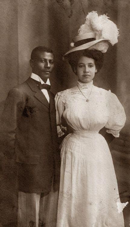 Turn Of The Century Wedding Portrait Of An Unidentified African