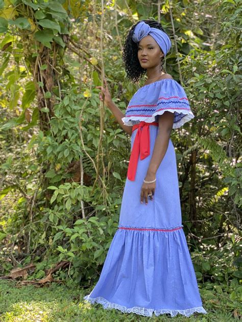 karabela dress traditional outfits dresses haitian clothing