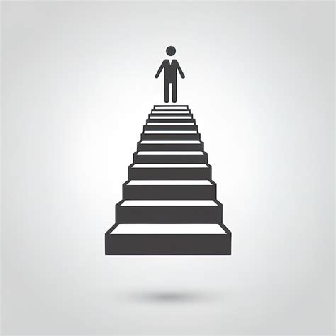 Premium Ai Image Vector Image Stairsbusinessman Walking Up Stairs