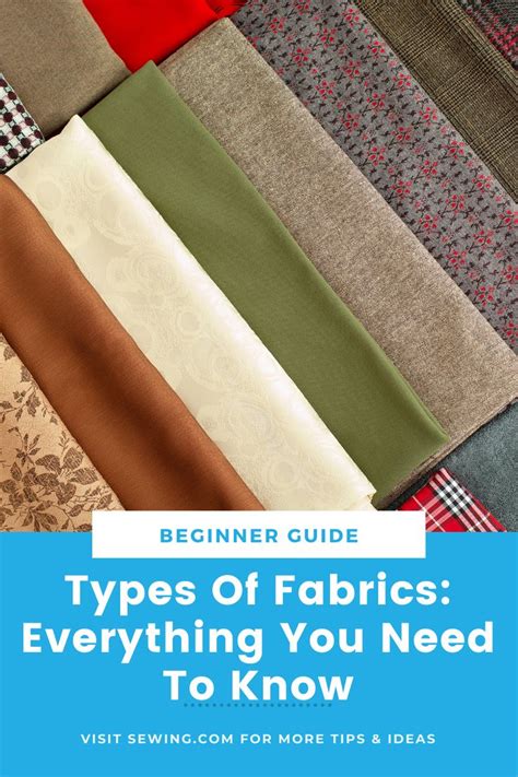 Types Of Fabrics Everything You Need To Know Sewing 101 Sewing