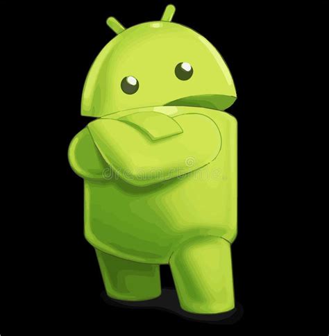 Schönes Androides Ikonenzeichen Und Symbol Redaktionelles Stockbild