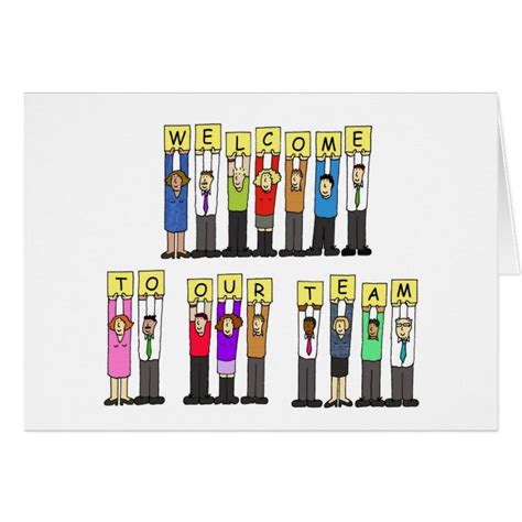 Welcome To Our Team Greeting Card Zazzle