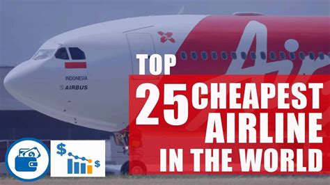 Top 25 Cheapest International Airline In The World By Cost Per Mile I