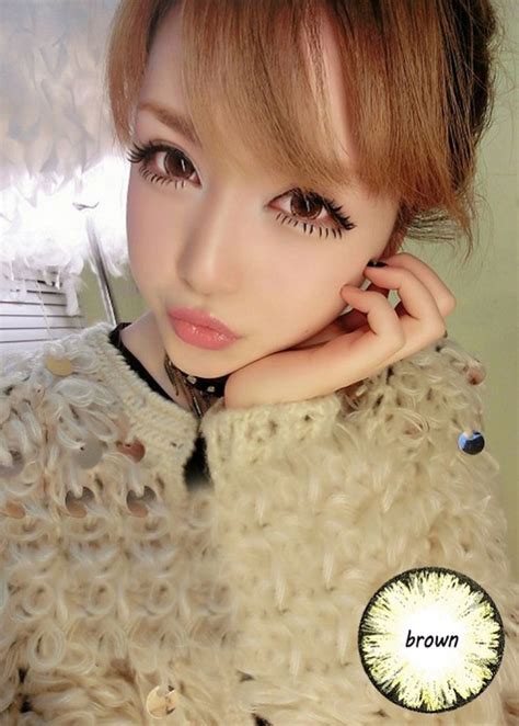 Buy Lovely Doll Comfortable Soft Colored Contact Lenses Cosplay Brown Contact Lenses Colored