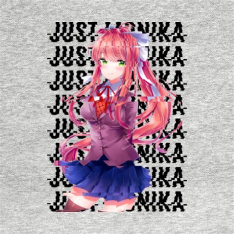 Just Monika Doki Doki Literature Club Just Monika Kids T Shirt