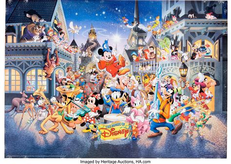 The Magic Of Disney Poster Walt Disney 1991 92 Memorabilia