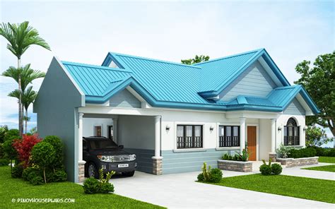 The Blue House Design With 3 Bedrooms Pinoy House Plans