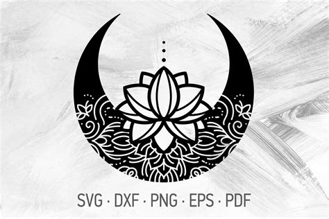 Mandala Lotus Flower Svg For Cricut - Layered SVG Cut File