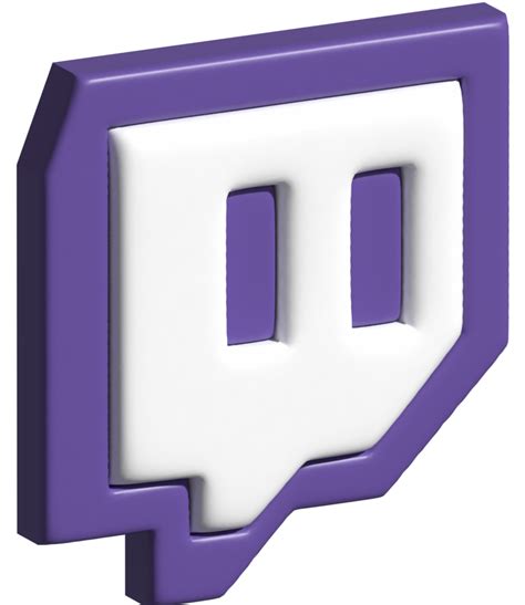 3d Icon Of Twitch Logo 18888309 Png