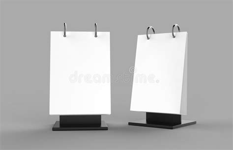 acrylic a5 size flip menu holder 3d render illustration stock illustration illustration of