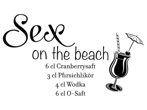 Wandtattoo Sex On The Beach Als Wandtattoo Cocktail