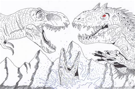 Jurassic World Ausmalbilder Dinosaurier Malvorlagen Images