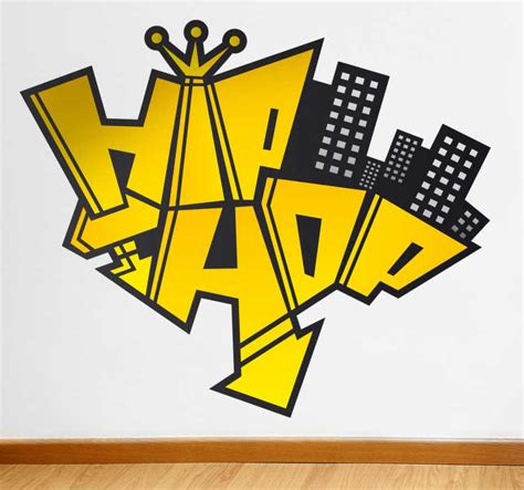 Hip Hop Colour Wall Sticker Tenstickers