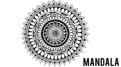 How To Draw Mandala Art For Beginners Step By Step Youtube