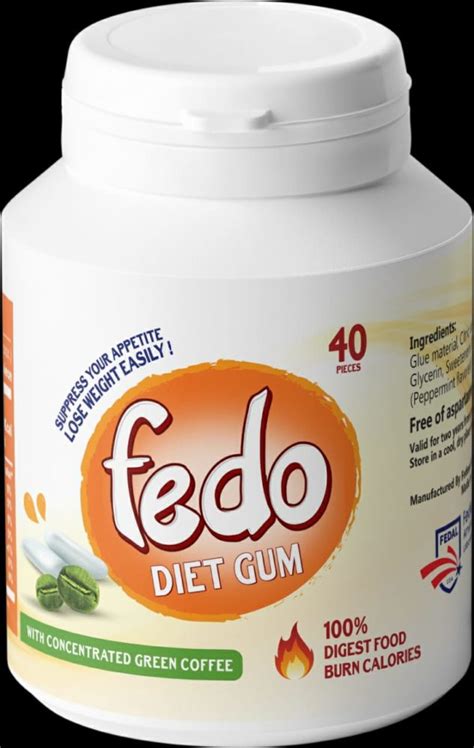 Fedo Diet Gum Green Coffee Federal American Laboratories