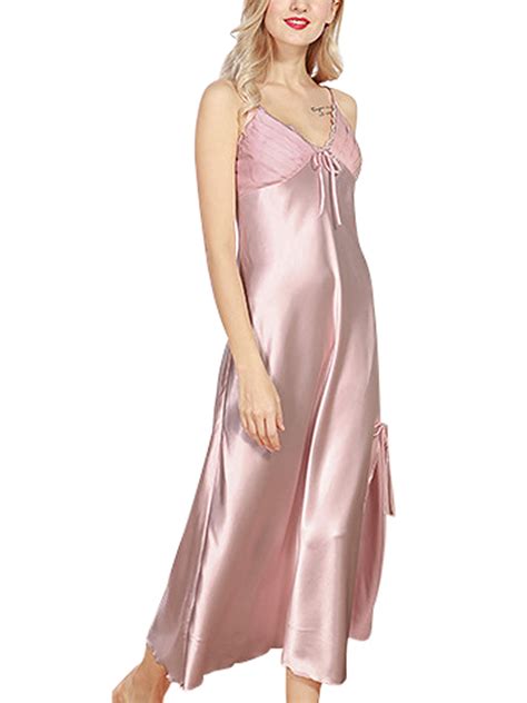 Pajamas Robe Hot Summer Sexy Silk Satin Nightgowns Hot Sex Picture