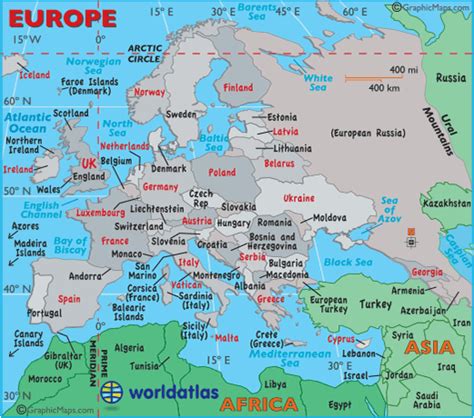 Click on above map to view higher resolution image. Europe Map / Map of Europe - Facts, Geography, History of Europe - Worldatlas.com