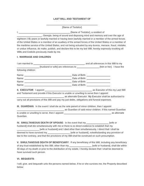 39 Last Will And Testament Forms And Templates Templatelab