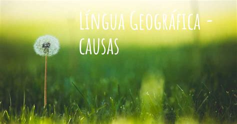 Quais são as causas de Língua Geográfica