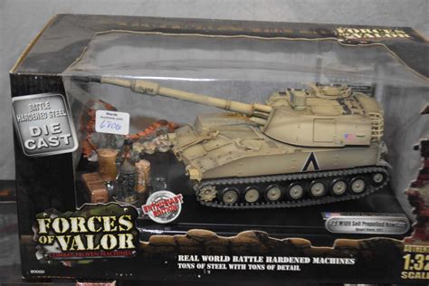 Three Forces Of Valor 132 Scale Die Cast Tanks Including German Tiger