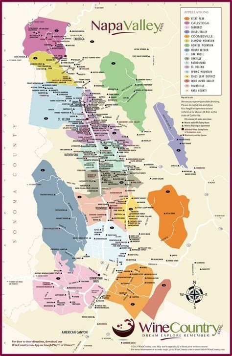 Napa Sonoma Valley Winery Map Map Resume Examples Bpv5w4o591