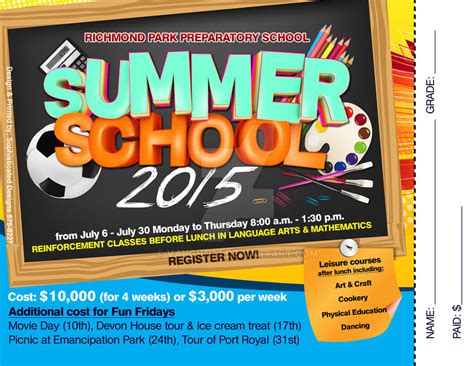 Summer School Flyer V2 8x11 By Vaughn23 On Deviantart