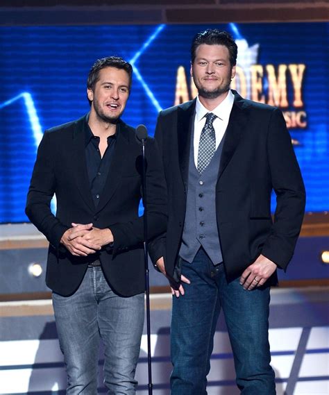Get The Look Luke Bryan And Blake Shelton At The Academy Of Country