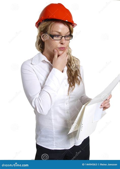 Woman Engineer Stock Image Image Of Person Engineer 14494563