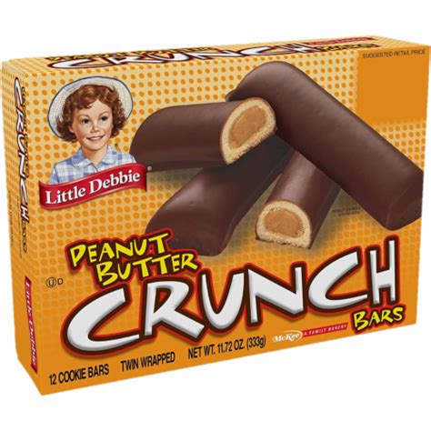 Little Debbie Peanut Butter Crunch Bars 6 Boxes 72 Twin Wrapped