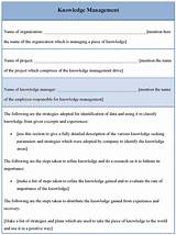 Images of Knowledge Management Plan Sample
