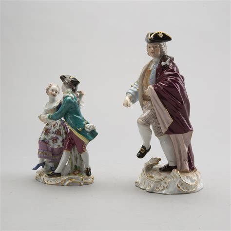 Two Porcelain Figurines Meissen Germany 20th Century First Part4