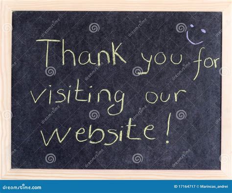 Thank You For Visiting Our Website Royalty Free Stock Photography