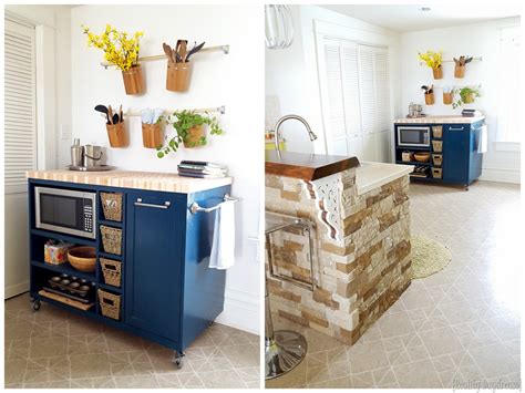 Custom DIY Rolling Kitchen Island | Reality Daydream