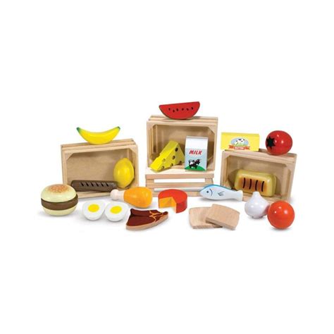 Melissa And Doug Food Groups Wooden Play Food Set Buysbest