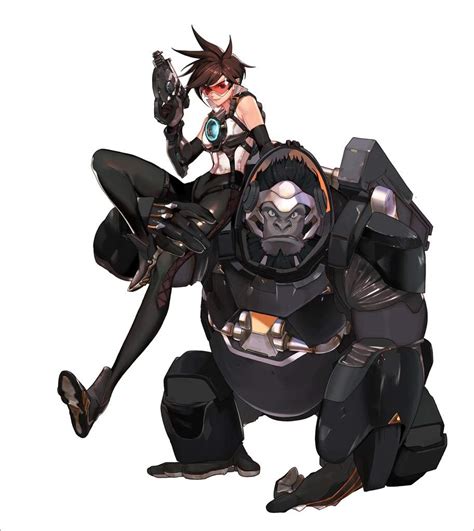 Tracer And Winston Blackwatch Fan Skins Overwatch Amino