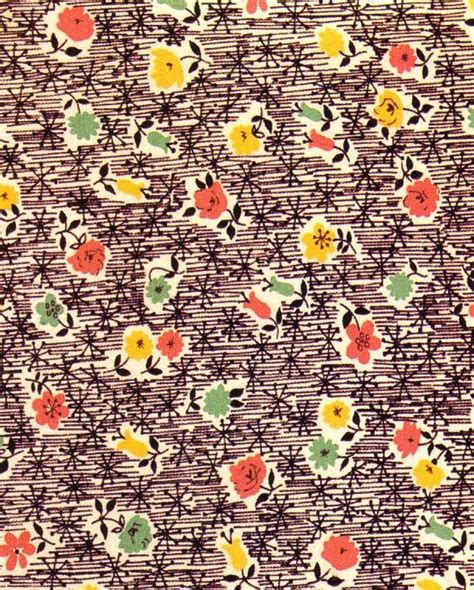 Want to discover art related to flower_drawing? 1950's floral | Pattern design inspiration, Fabric ...