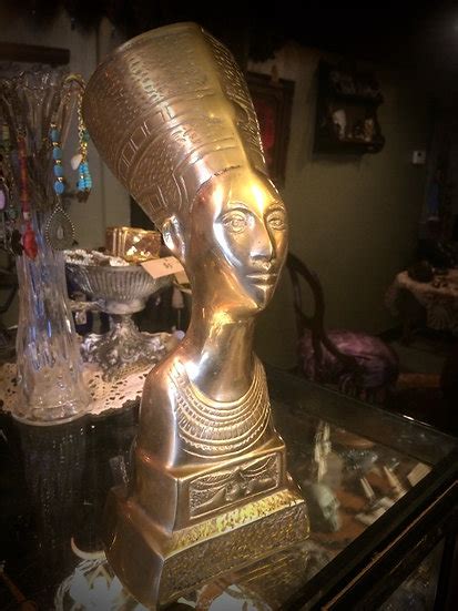 Egyptian Brass Statue Invoke