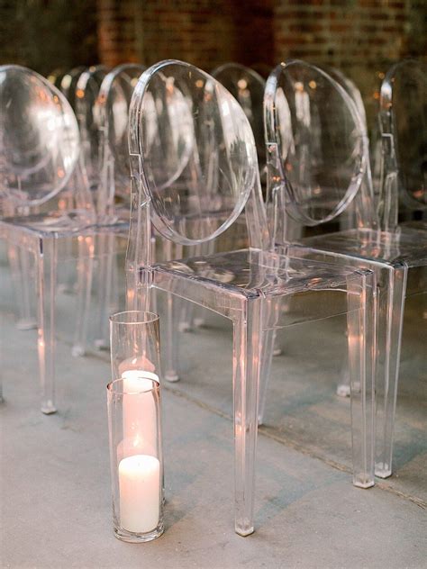 Chic, Clear chairs for a modern wedding | Clear wedding chairs, Clear