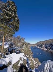 Potomac River At Great Falls National Park During Winter Photograph By